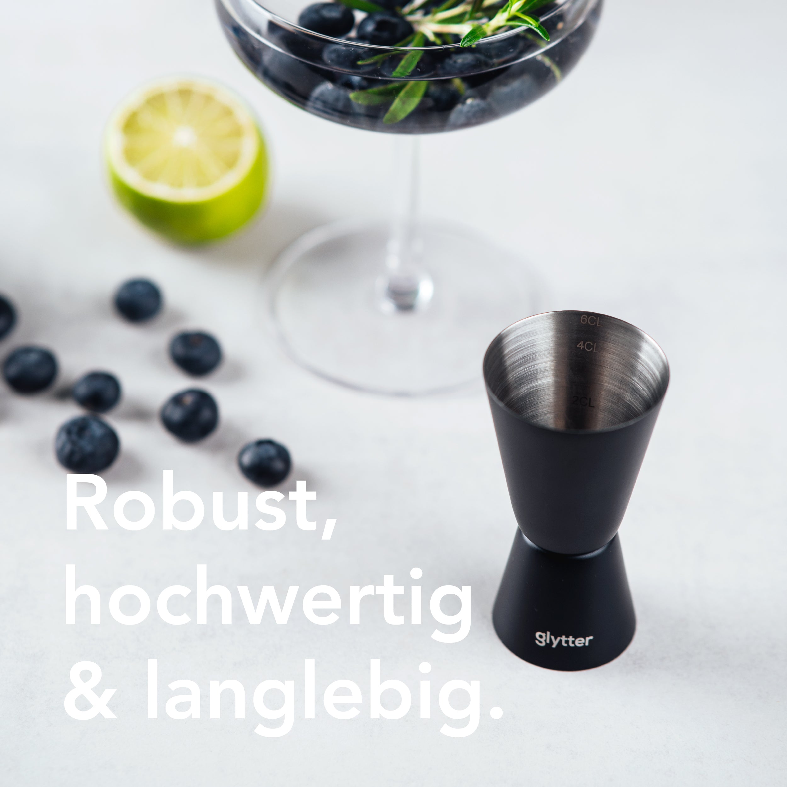 Premium Barmaß / Cocktail-Messbecher aus Edelstahl