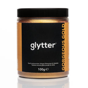 Glytterpulver - macht atemberaubenden Glitzer im Getränk - Gold (100g) - Vorteilspack