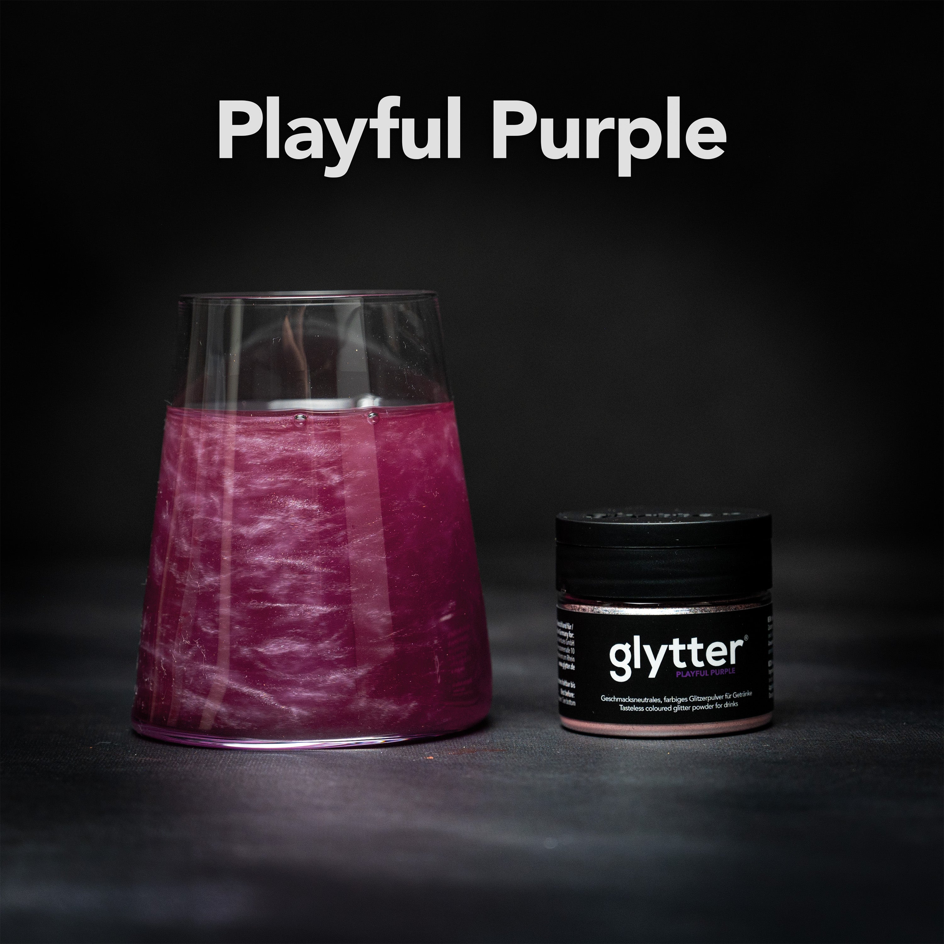 Glytterpulver - macht atemberaubenden Schimmer im Getränk - Lila (10g) MHD 08.01.2026
