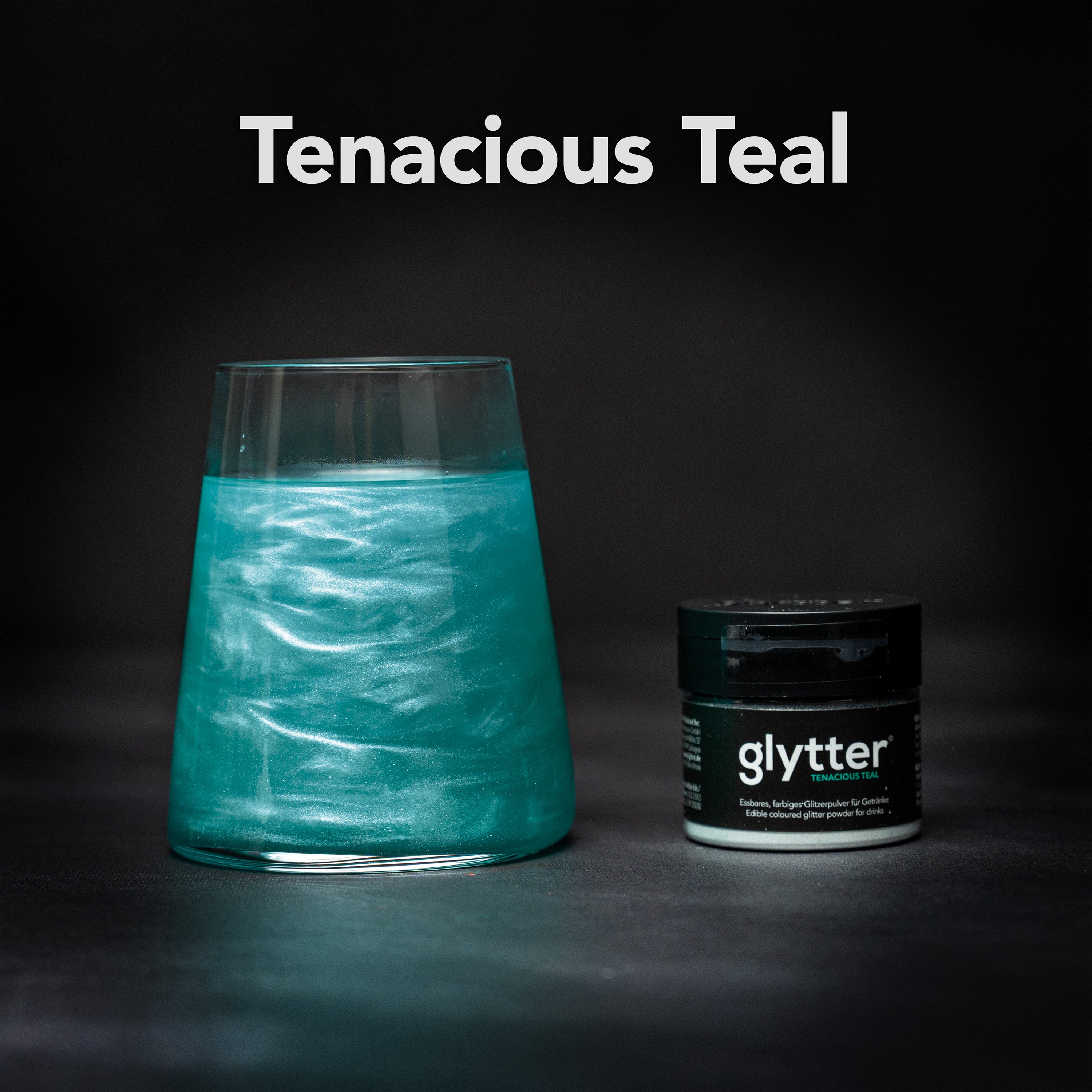 Glytterpulver - macht atemberaubenden Schimmer im Getränk - Türkis (10g) MDH 11.01.2026
