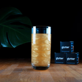 Glytterpulver - macht atemberaubenden Glitzer im Getränk - Gold (100g) - Vorteilspack