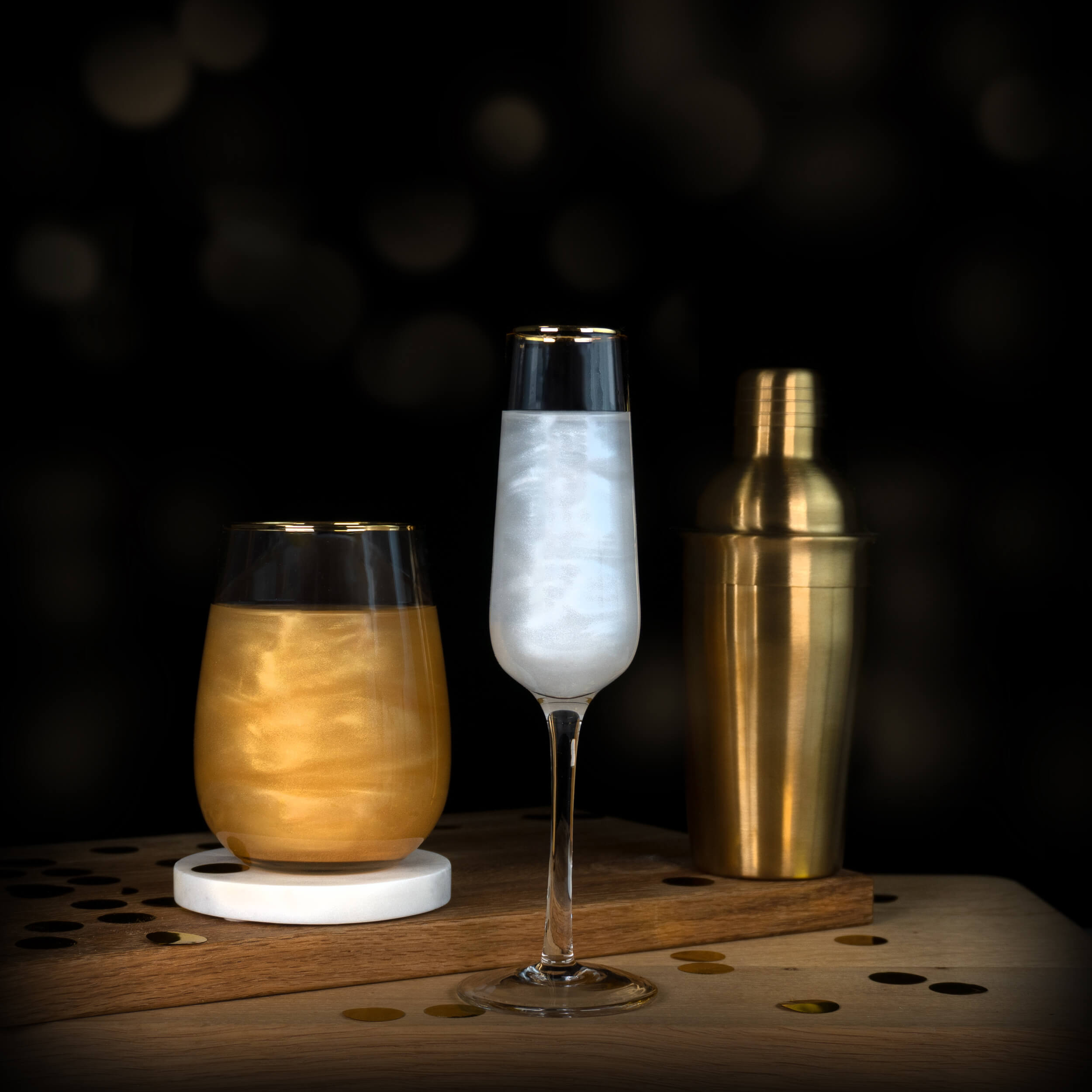 glytter® Pulver-Set mit Silber + Gold