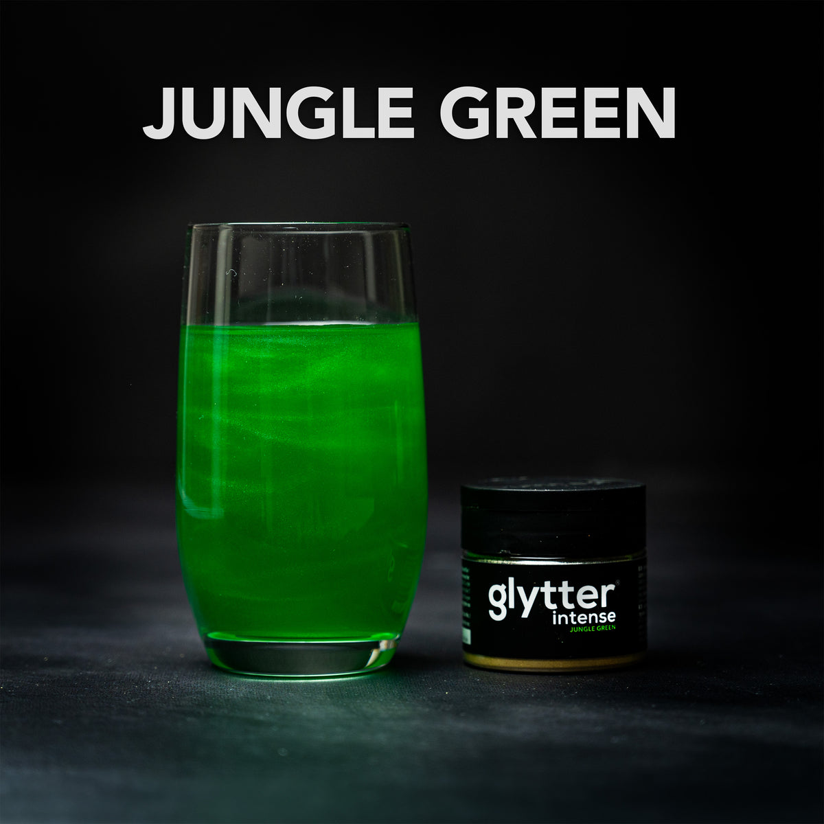 Glitzerpulver fr Getrnke - Glytter farbintensiv grn (10g)