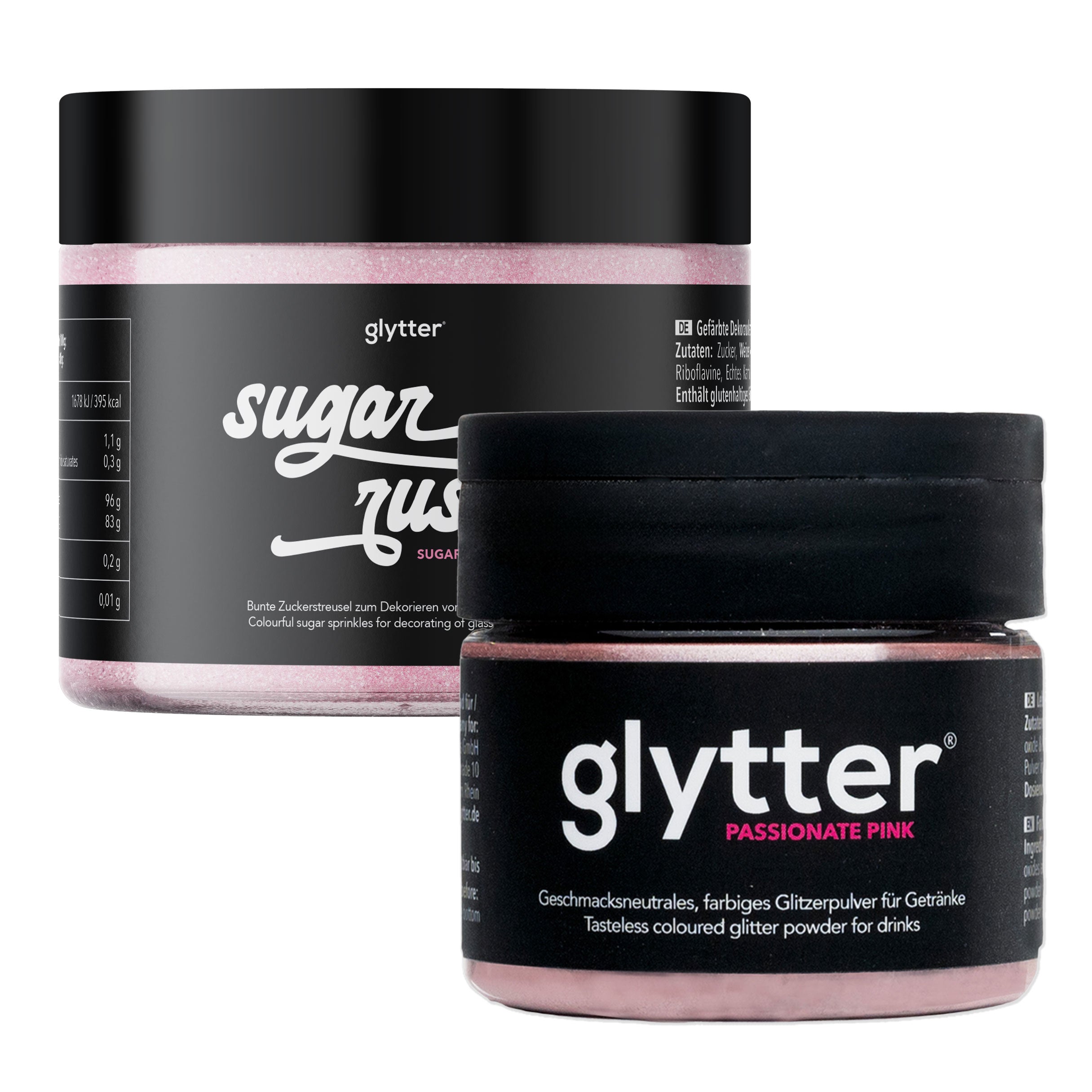 glytter® Pulver Pink + Sugar Rush® "Lovely Rose"