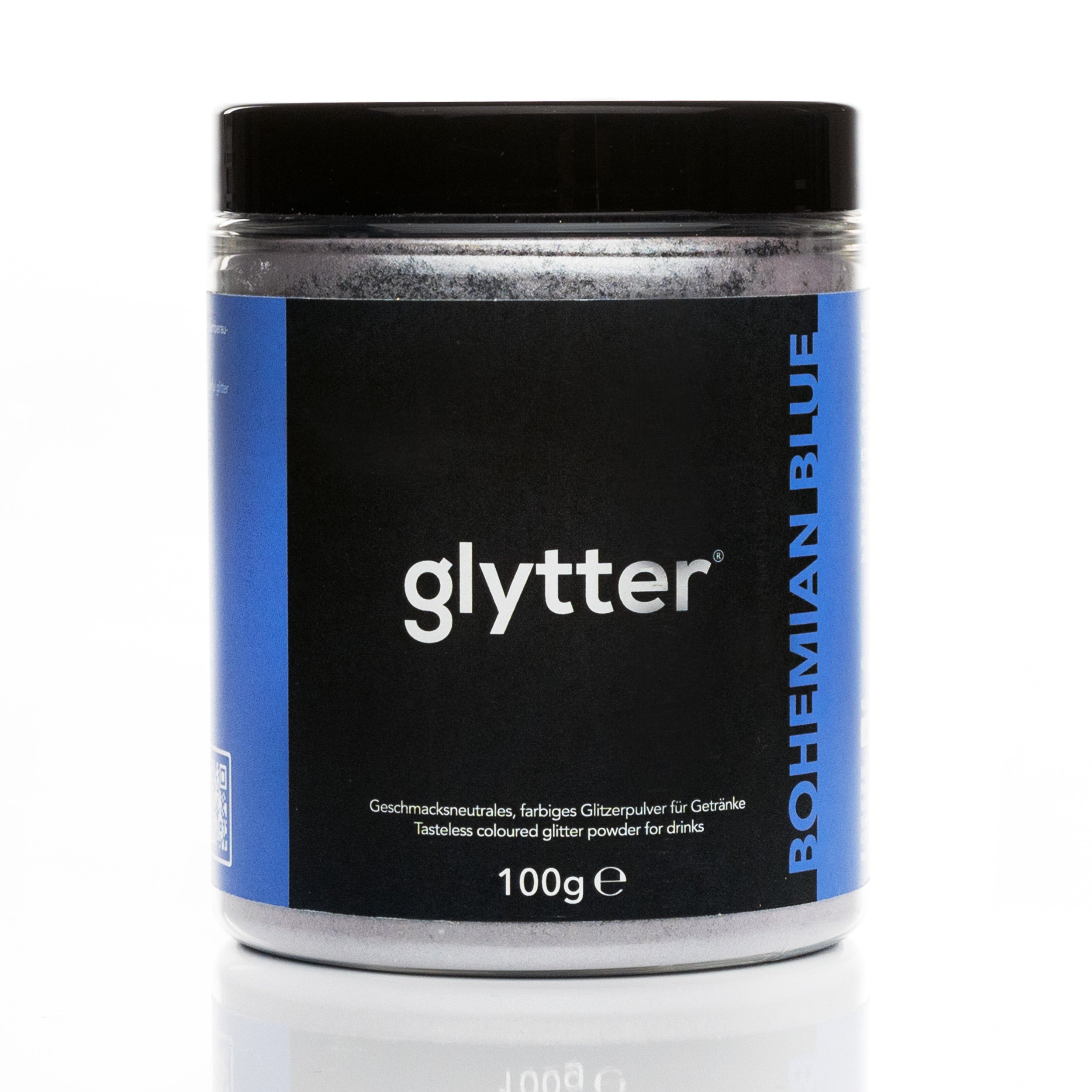 Glytterpulver - macht atemberaubenden Schimmer im Getränk - Blau (100g) - Vorteilspack