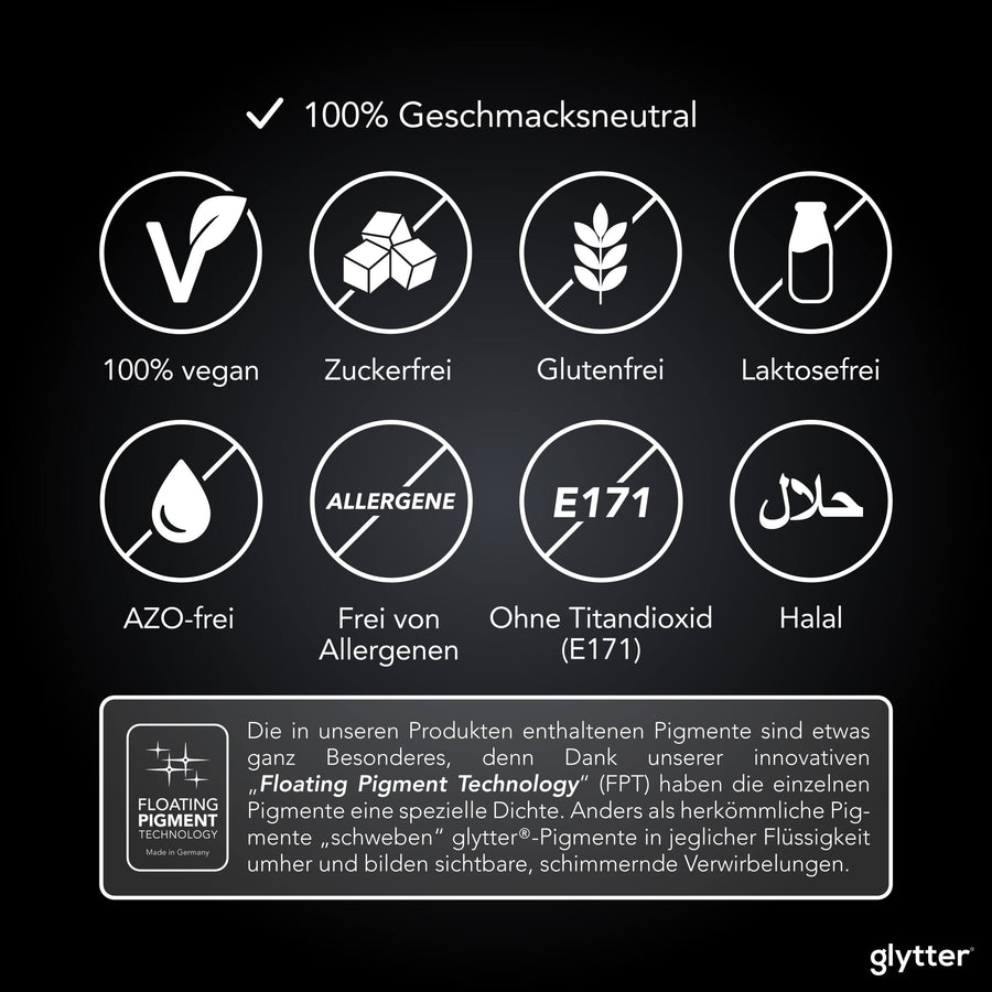 Glytterpulver macht atemberaubenden Glitzer im Getränk Gold (10g)