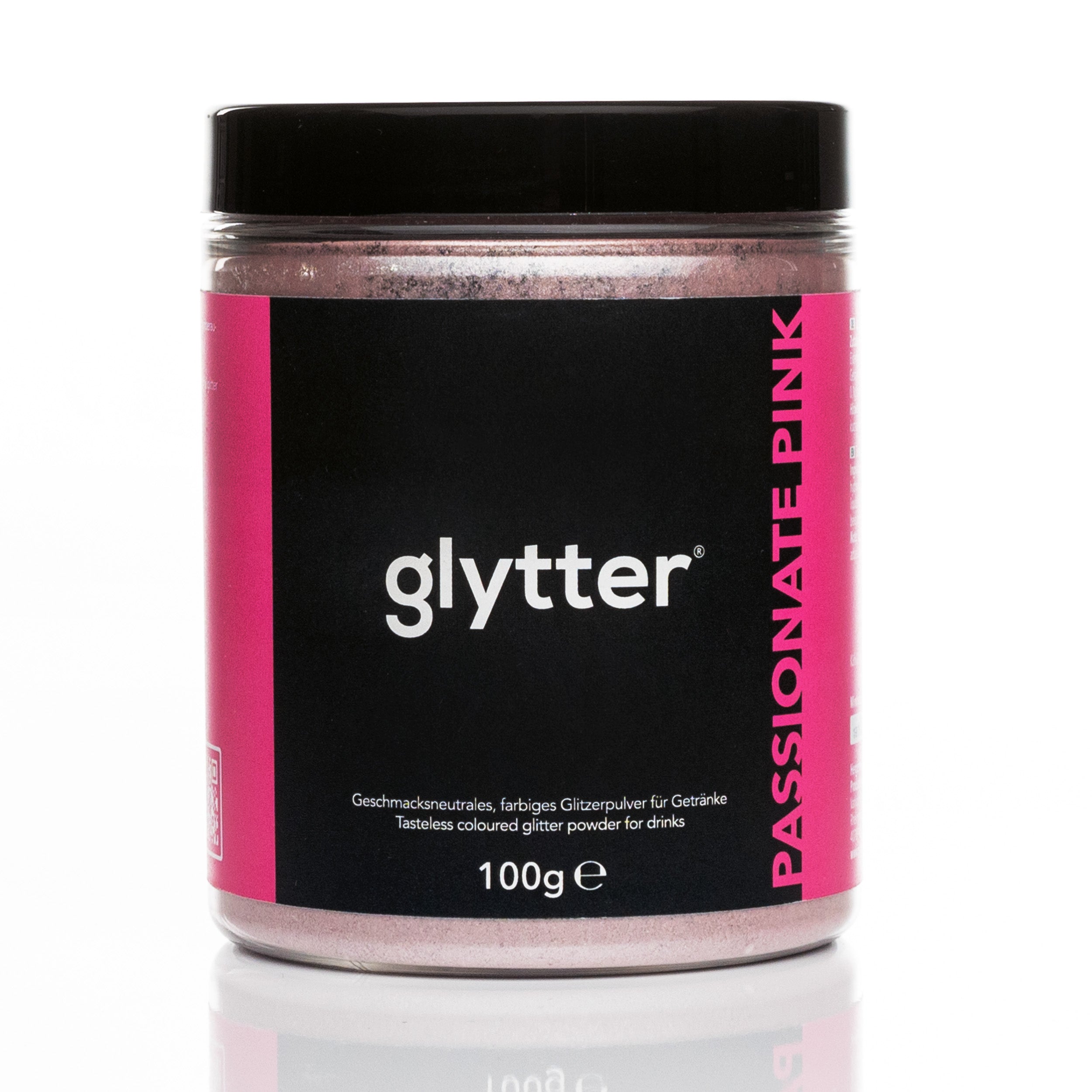 Glytterpulver - macht atemberaubenden Schimmer im Getränk - Pink (100g) - Vorteilspack