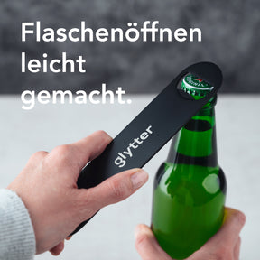 Premium Flaschenöffner aus Edelstahl (matt-schwarz)