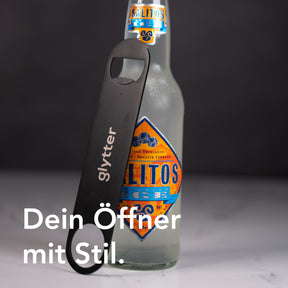 Premium Flaschenöffner aus Edelstahl (matt-schwarz)