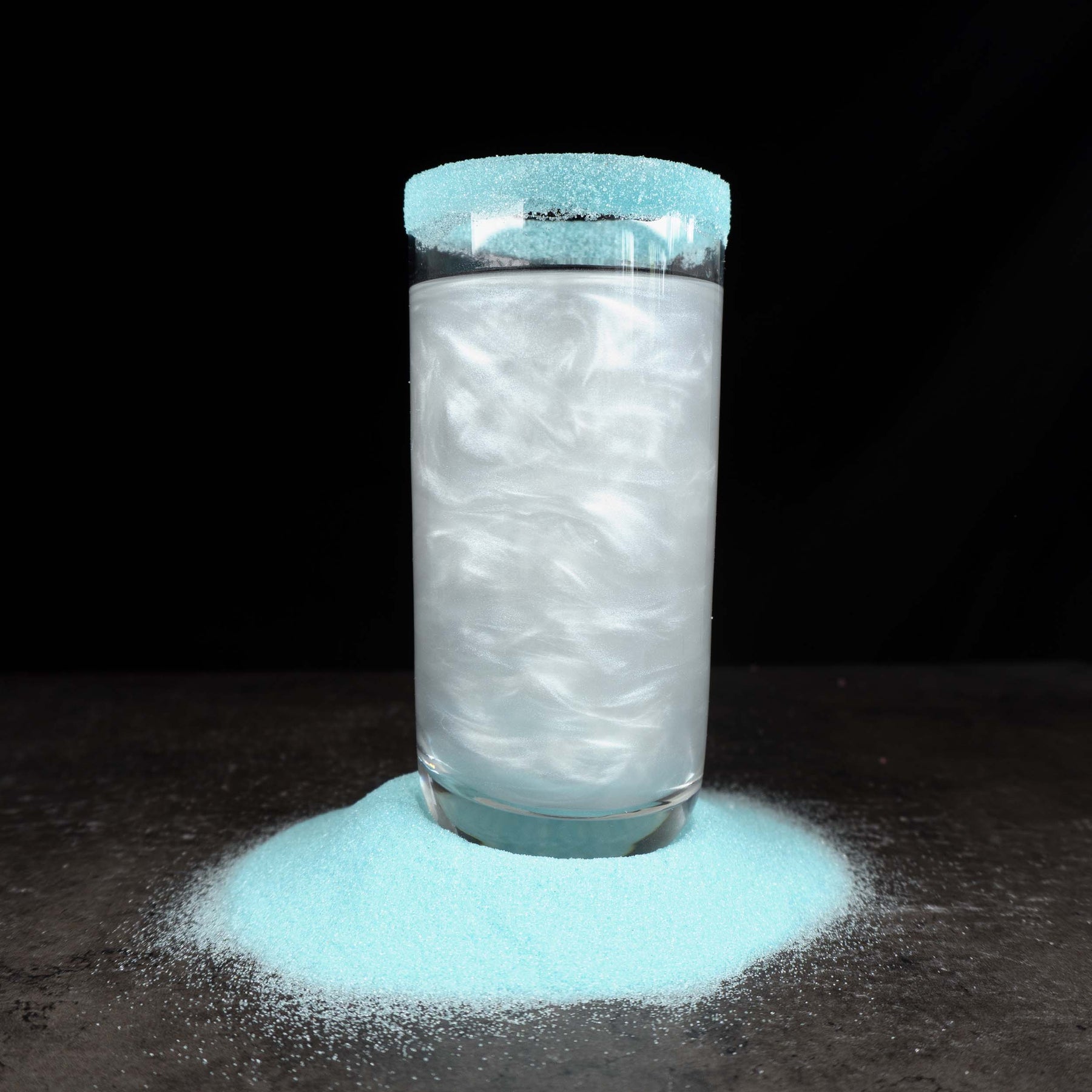 Zuckerrand für Gläser & Cocktails - Sugar Dust "Light Blue"