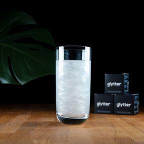 Farbiges Glitzerpulver für Getränke - Silber (10g)